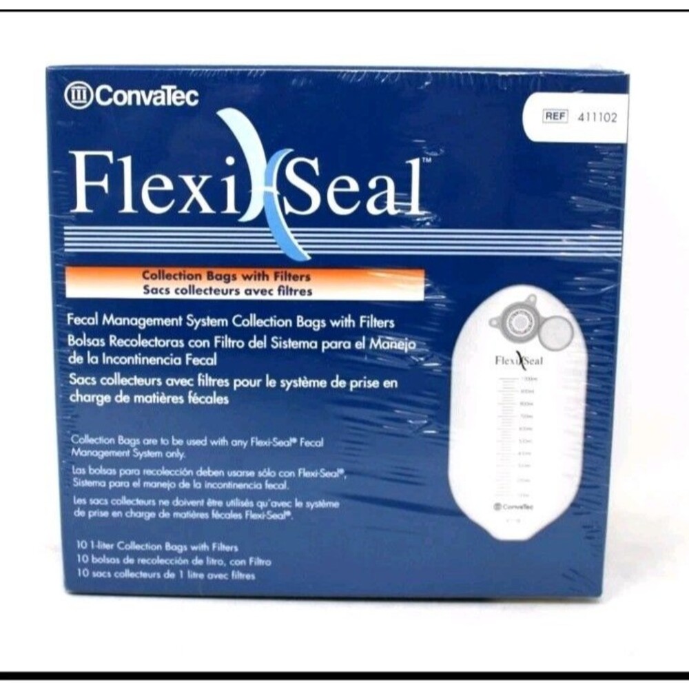 Convatec 411102 Flexi-Seal Fecal Management System With Filter 1 Liter - 10/BX